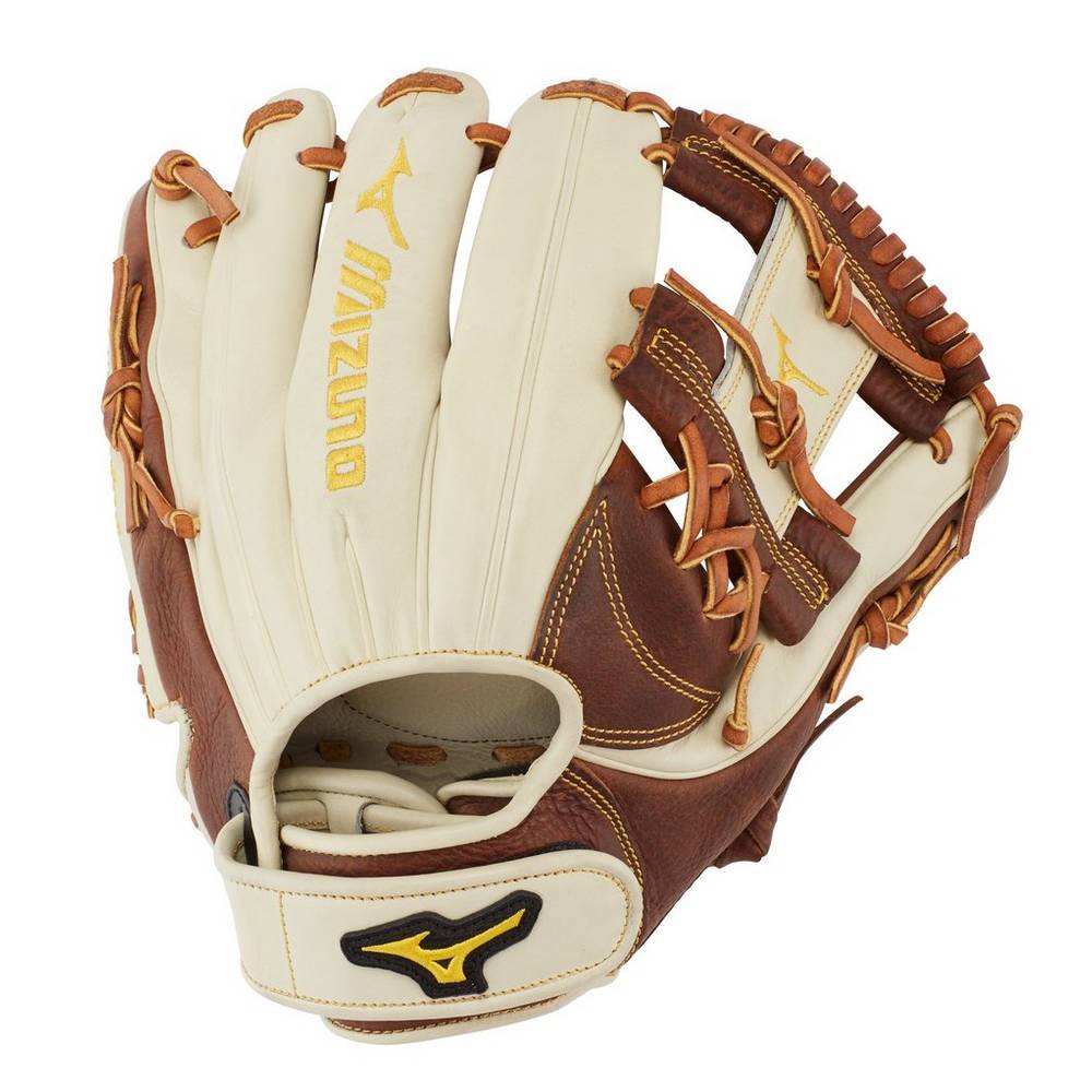 Womens Mizuno Classic Series Fastpitch 11.5" Softball Gloves Silver/Brown Philippines (SPDXKM603)